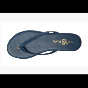 RIVINGTON - DEEP NAVY LEATHER SANDAL